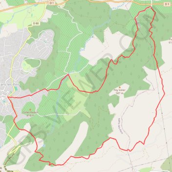 Nans-les-Pins - Circuit des 4 chênes GPS track, route, trail