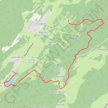 Le Chalet des Auvernes GPS track, route, trail