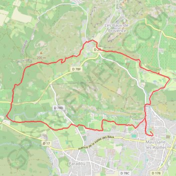 Maussane-les-Alpilles GPS track, route, trail