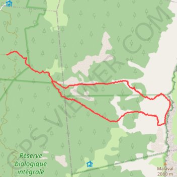 De la Grande Ruine au Pas de Serre Brion GPS track, route, trail
