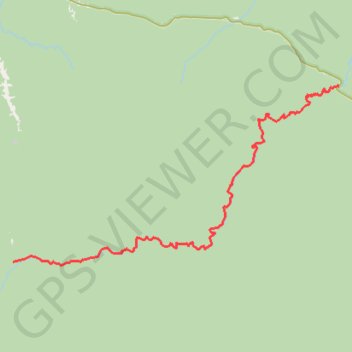 🚶 Trace de la piste Paul Isnard a la N1 Ouest Guyane GPS track, route, trail