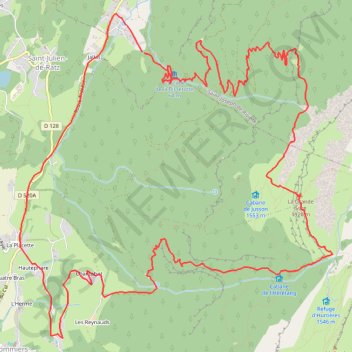 La Sure en boucle par le Portail de Chorolant (Chartreuse) GPS track, route, trail