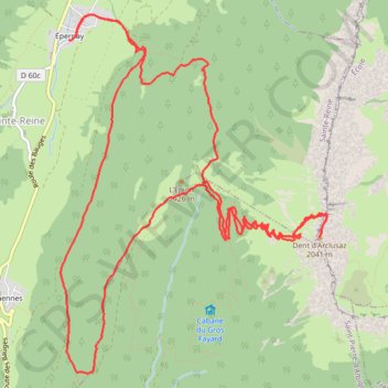 Dents d'Arclusaz GPS track, route, trail