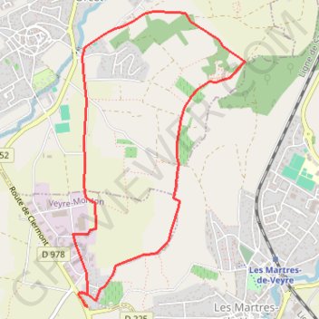 Veyre Monton Puy de Tobize GPS track, route, trail