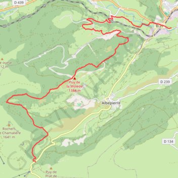 Rando Murat GPS track, route, trail