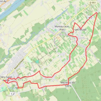 Cléry Saint-André GPS track, route, trail