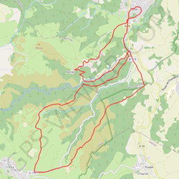 Randonnée à Saint-Saturnin GPS track, route, trail