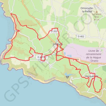 L'Ode au Raz des Haguards - Jobourg GPS track, route, trail
