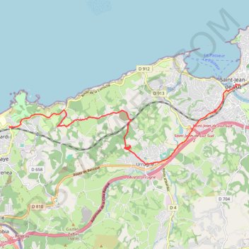 Saint-Jean-de-Luz, Ciboure, Urrugne, Hendaye GPS track, route, trail