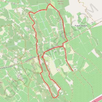 Circuit Via Domitia - Pinet GPS track, route, trail