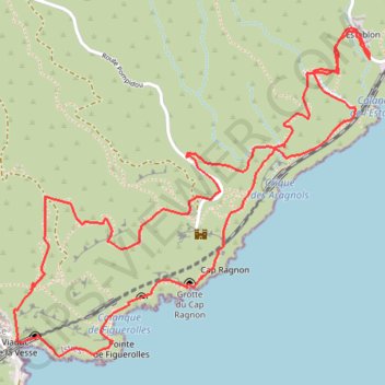 Rove - La Vesse GPS track, route, trail