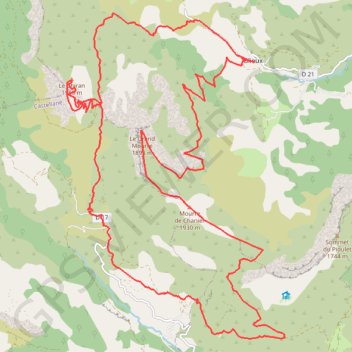 Mourre du Chanier, Chiran GPS track, route, trail