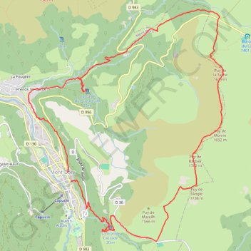 Tour des Crêtes du massif advantif GPS track, route, trail