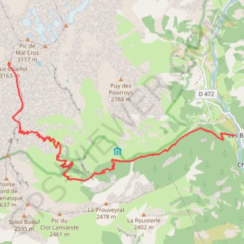 Vieux Chaillol GPS track, route, trail