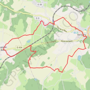 Chemins du Cœur des Vosges - La Vierge des Neiges GPS track, route, trail