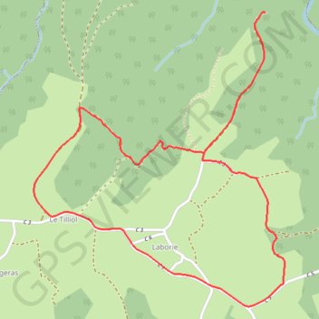 Le site de Lestrange - Lapleau - Pays d'Égletons GPS track, route, trail