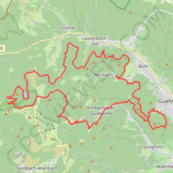 Guebwiller - Circuit de la Glashutte GPS track, route, trail