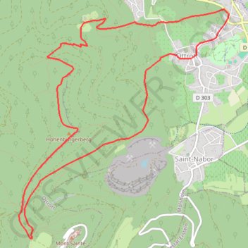 Circuit du Pélerin des Merveilles GPS track, route, trail