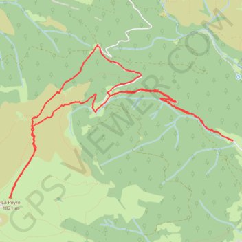 La Peyre GPS track, route, trail