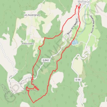 Gorges de la Nesque par Saint-Michel GPS track, route, trail