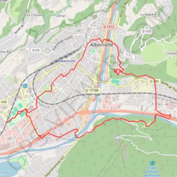 Tour d'Albertville GPS track, route, trail