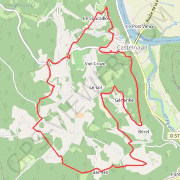 Catselnaud-la-Chapelle GPS track, route, trail