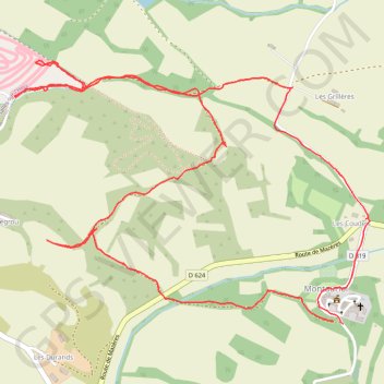 Montauriol moto cross GPS track, route, trail