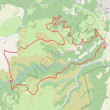 Randol-gorges de la monne GPS track, route, trail