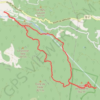 Les aiguilles de valbelle GPS track, route, trail