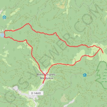 Le Sternsee depuis le Belacker GPS track, route, trail