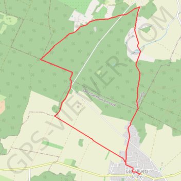 Le Bois de Romainville - Les Alluets-le-Roi GPS track, route, trail