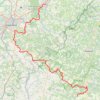 GR36 De La Rochefoucauld (Charente) à Bourdeilles (Dordogne) GPS track, route, trail
