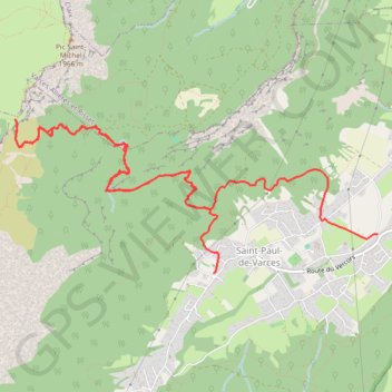 Col de l'Arc par Saint Paul de Varces GPS track, route, trail
