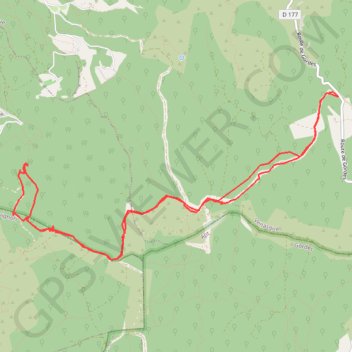 Rocher des Trois Luisants GPS track, route, trail