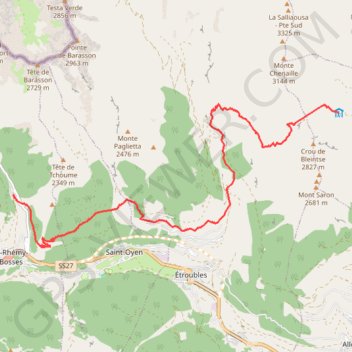 Val d'Aoste Alta Via 1 étape 14 GPS track, route, trail