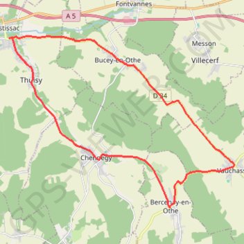Circuit d'Etissac GPS track, route, trail