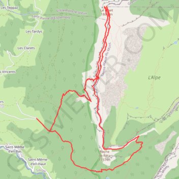 Le Pinet - Fouda Blanc GPS track, route, trail