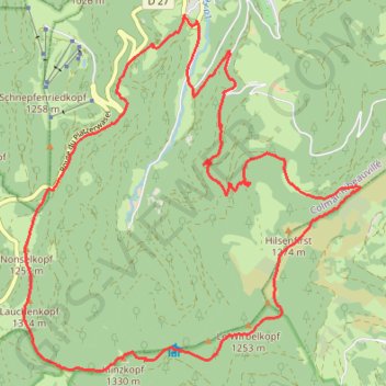 Sondernach Klintzkopf GPS track, route, trail