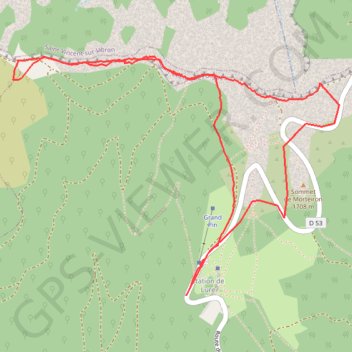 Lure en raquettes GPS track, route, trail