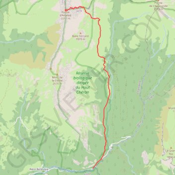 Pointe de l'Arcalod GPS track, route, trail