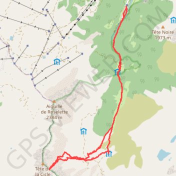 Col de la Cicle GPS track, route, trail