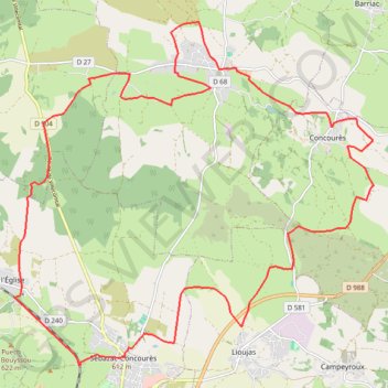 Causse Comtal GPS track, route, trail