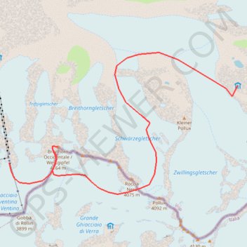 4.Tashhutte - Alphubel - Saas Fee - Copy GPS track, route, trail