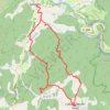Salavas, la Bastide-de-Virac, goule de la Foussoubie GPS track, route, trail