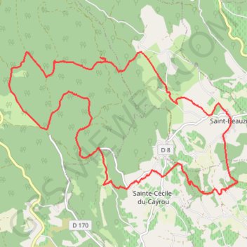 Saint-Beauzile-forêt de La Grésigne GPS track, route, trail
