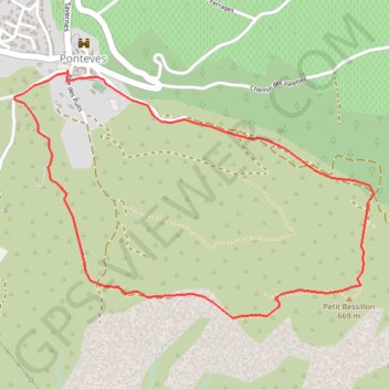 Le Petit Bessillon GPS track, route, trail