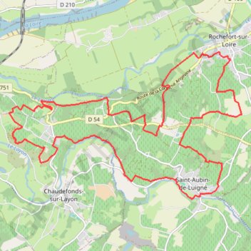 Rochefort 24 km GPS track, route, trail