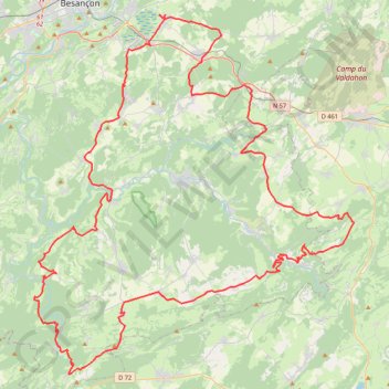 La Chiprey - Saône GPS track, route, trail