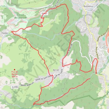 Ceyrat-Berzet GPS track, route, trail