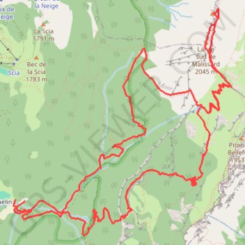 Lances de Mallisard GPS track, route, trail